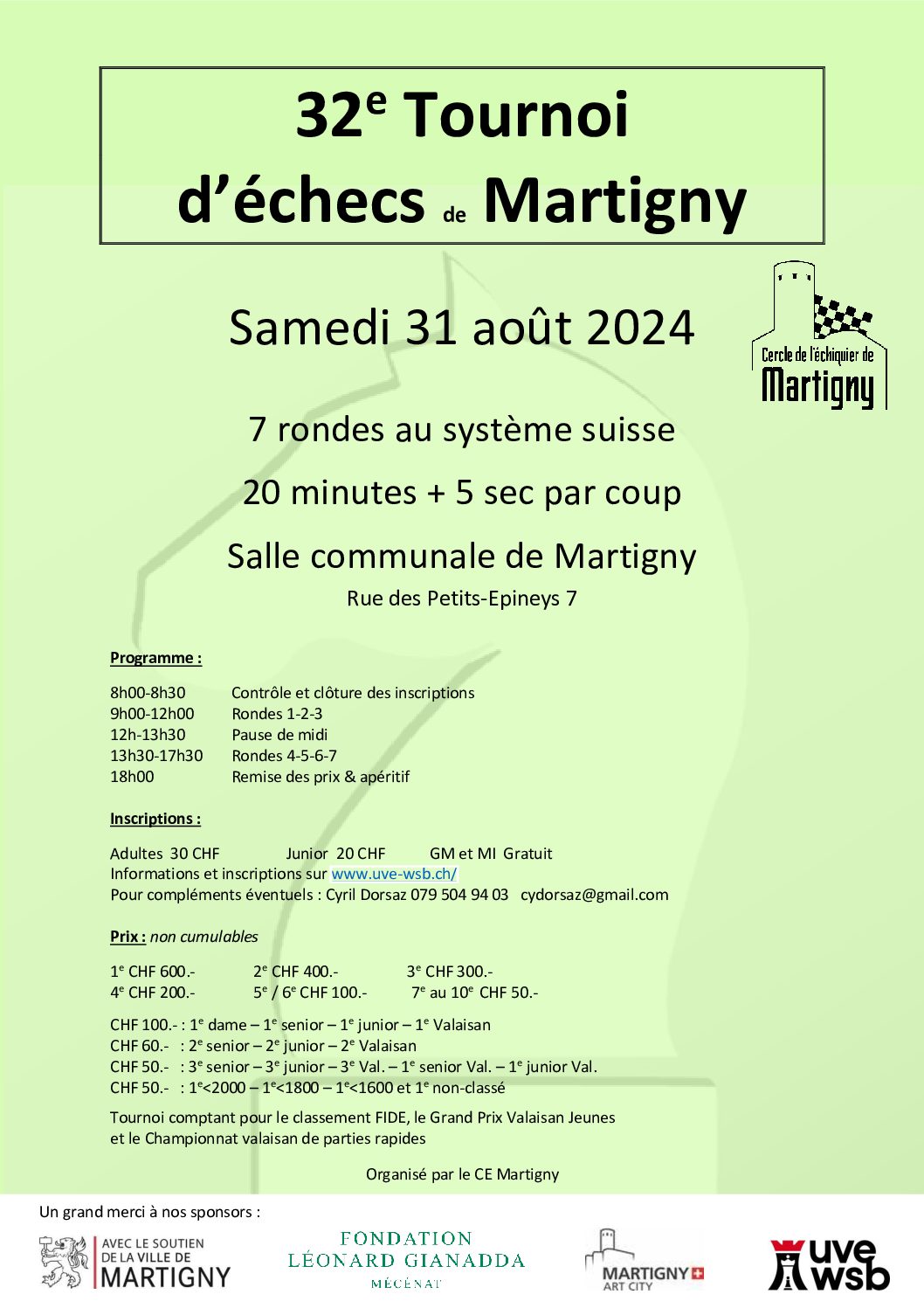 Active Chess de Martigny