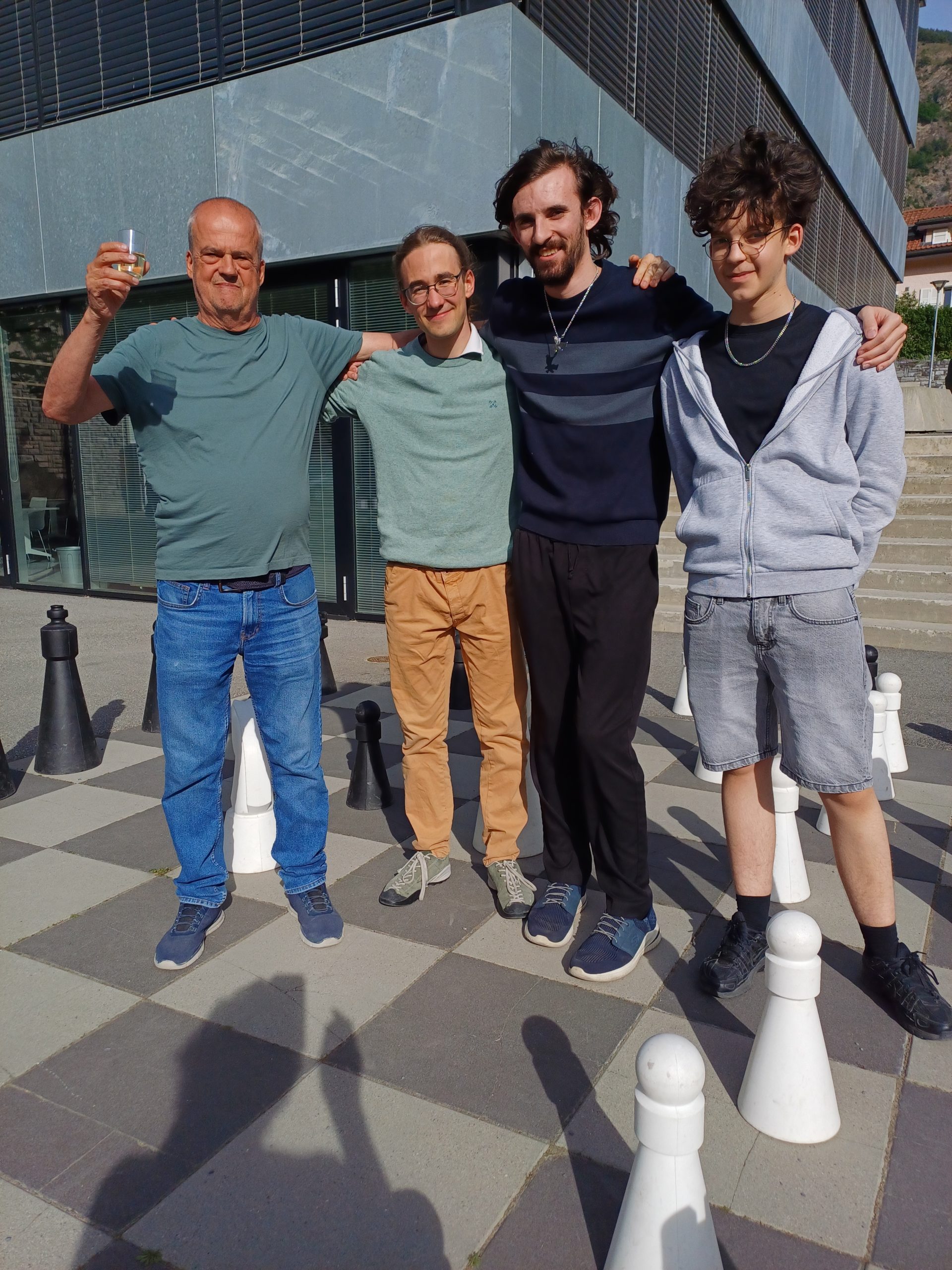 Martigny 1, avec Pierre Perruchoud, Alexan Floure, Fabrice Lovey (capitaine) et Lucas Candelier